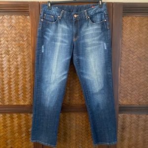 SEVEN7 JEANS - Gently loved boot cut distress 18W